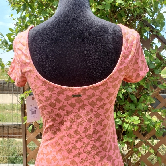 NWT Billabong Girl in the Sun Short Sleeve Bodycon Dress Women's Size Medium 10 - Picture 13 of 15